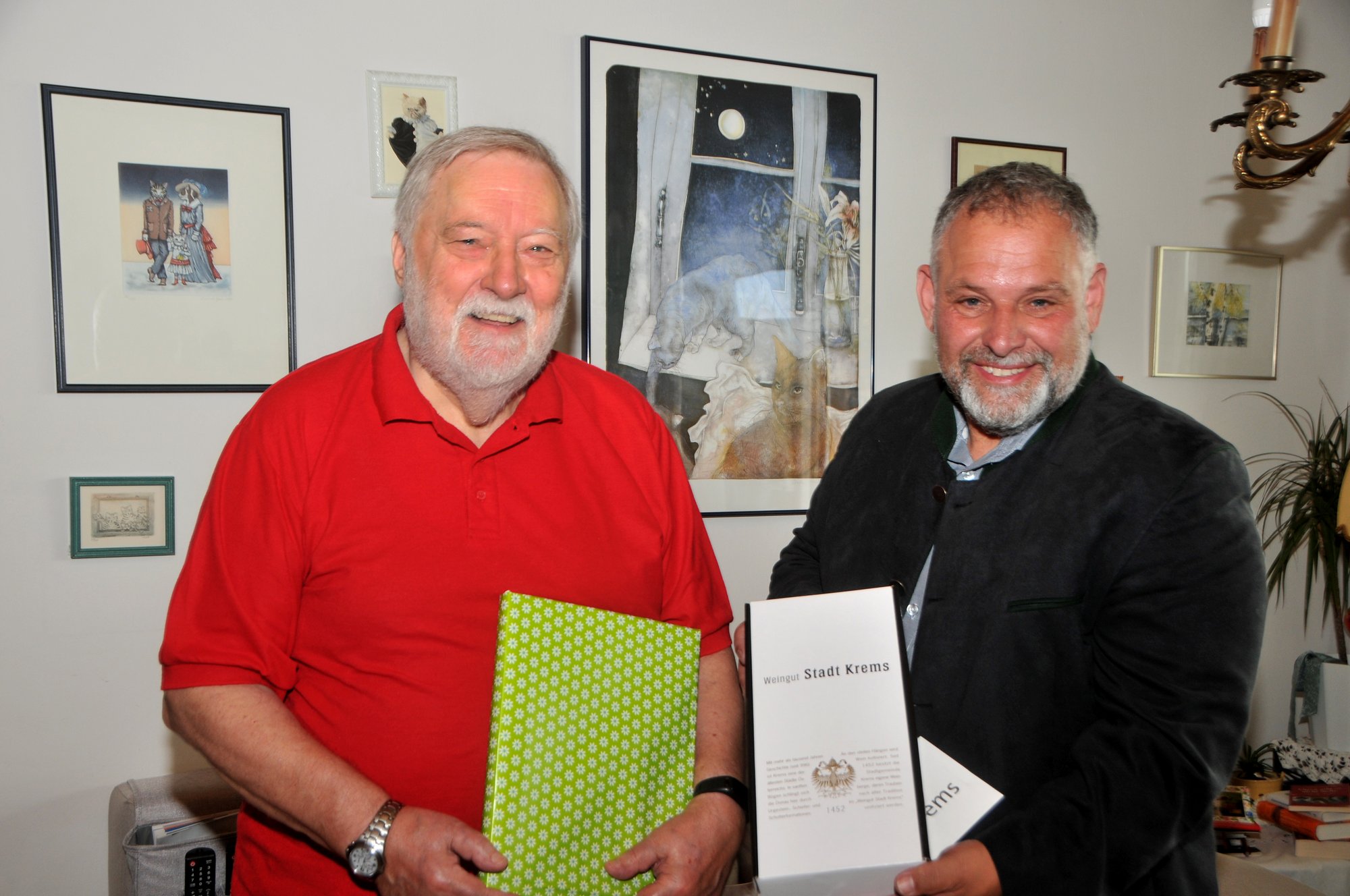 Stadtrat Martin Sedelmaier gratuliert Herrn Günther Meninger zum 80. Geburtstag.